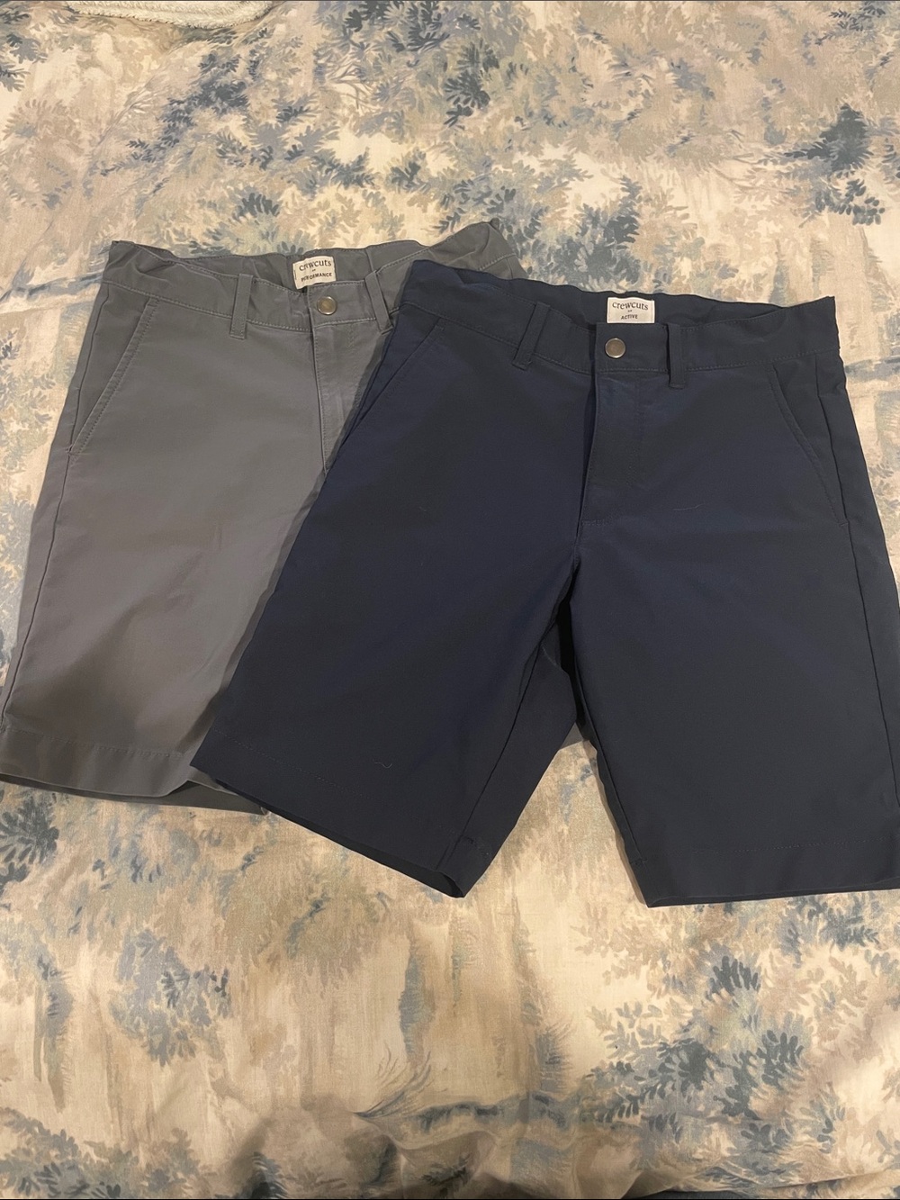 Crewcuts Boys 2-Pack Shorts in Gray and Navy
